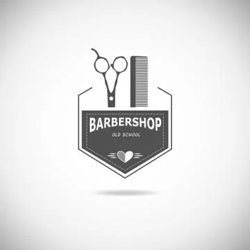 Barber shop logo Stock Illustration