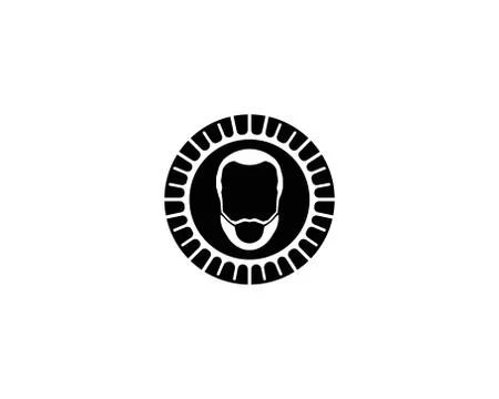 Barber shop logo vector Stock Illustration