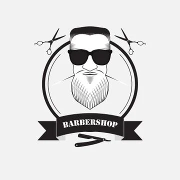 Barber shop for men Stock Illustration