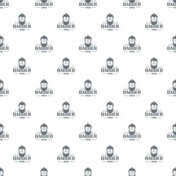 Barber shop pattern seamless Stock Illustration