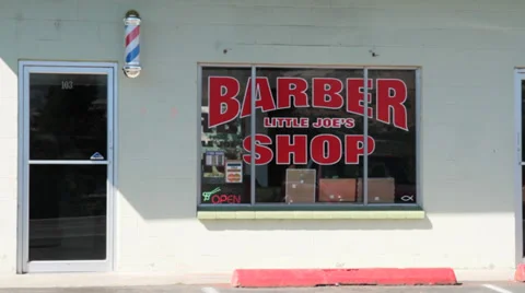Barber Shop - Small Town 스톡 동영상 34070029