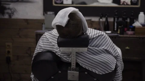 Barber smashes the face Stock Footage 88449915