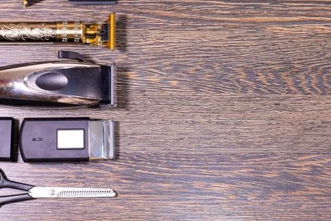 Barber tools Stock Photos