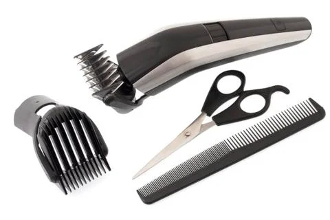 Barber work tools Stock Photos
