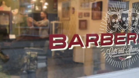 Barber working Video stock 86247293