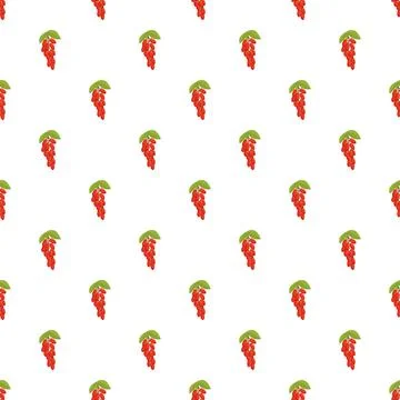 Barberry berries seamless pattern with green leaves 스톡 일러스트