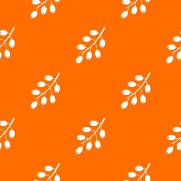 Barberry branch pattern seamless 스톡 일러스트
