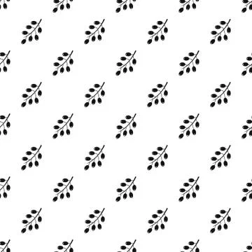 Barberry branch pattern vector 스톡 일러스트