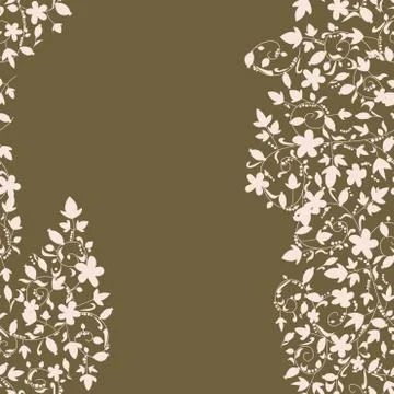 Barberry pattern. seamless floral texture with berries Stock Illustration