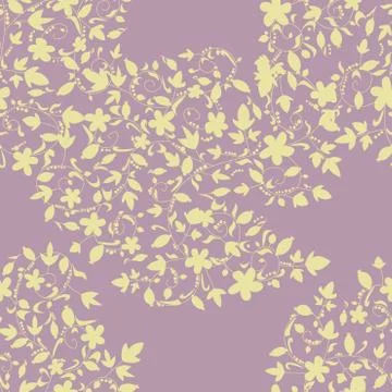 Barberry pattern. seamless floral texture with berries Stock Illustration