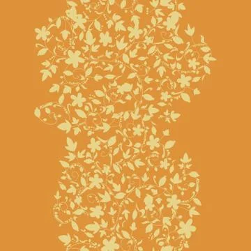 Barberry pattern. seamless floral texture with berries Stock Illustration