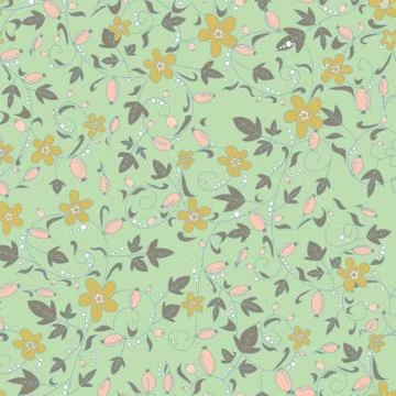 Barberry pattern. seamless floral texture with berries 스톡 일러스트