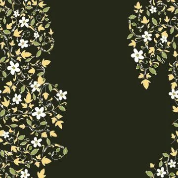 Barberry pattern. seamless floral texture with berries 스톡 일러스트