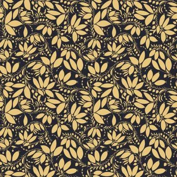 Barberry seamless pattern. silhouette of berry or plants Stock Illustration