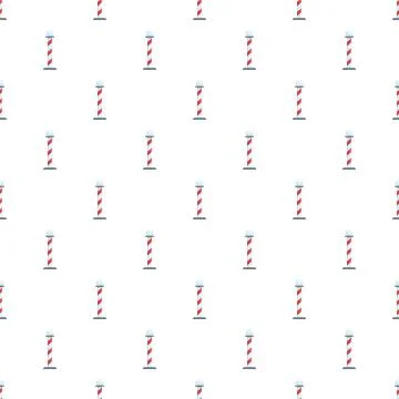 Barber's pole seamless pattern for salon background Stock Illustration
