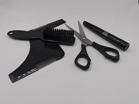 Barber's tool kit Stock Photos