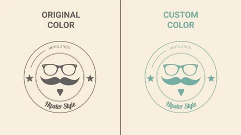 Barbershop Badge Titles for After Effects Stock After Effects