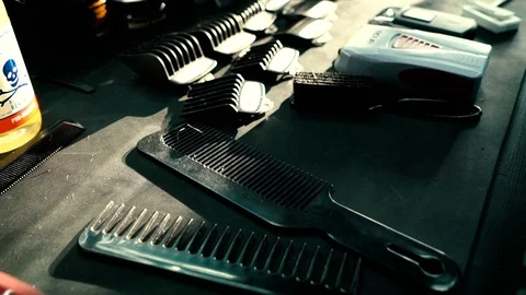 In a barbershop Video stock 101686238