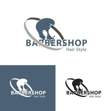 Barbershop logo vector template Stock Illustration