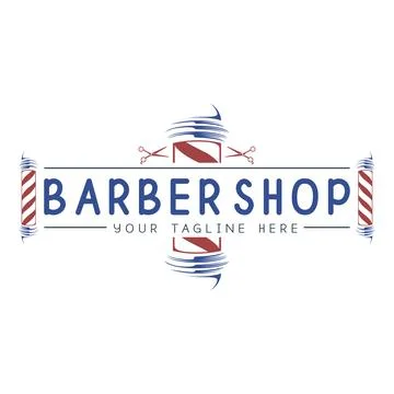 Barbershop vector creative design template Stock Illustration