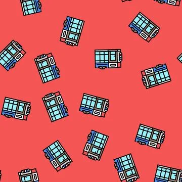 Barbershop vector seamless pattern イラスト素材