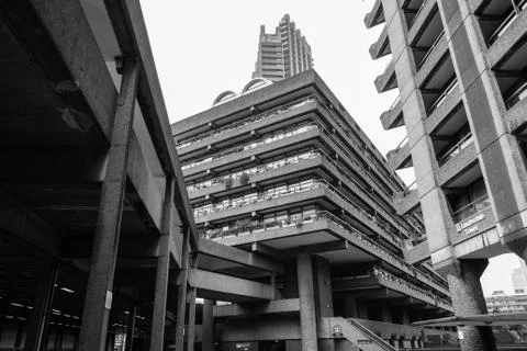 Barbican complex Stock Photos