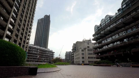 Barbican estate housing complex Stock Footage 112665996