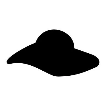 Barbicore hat black accessory bow doll icon Stock Illustration