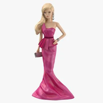 Barbie Doll 01 3D Model