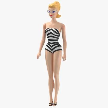 Barbie Dolls 01 Collection 3D Model