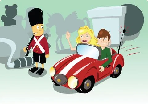 Barbie's new friend Stock Illustration