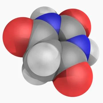 Barbituric acid molecule Stock Illustration