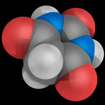 Barbituric acid molecule Stock Illustration