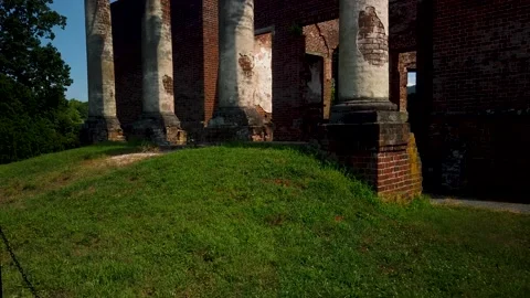 Barboursville Ruins Stock Footage 134646285