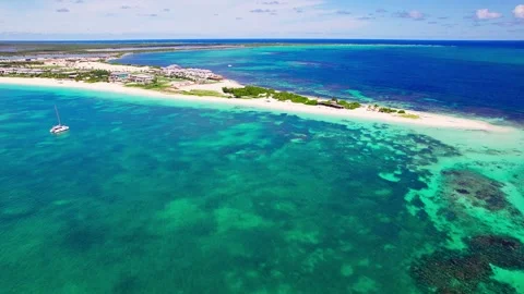 Barbuda Drone Footage Stock Footage 255509359