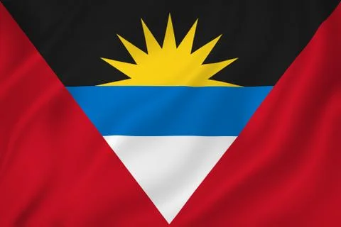 Barbuda flag Stock Photos