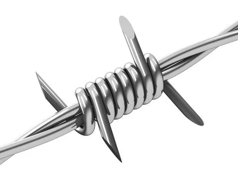 The barbwire Stock Illustration