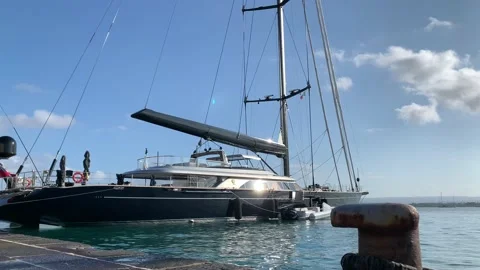 Barca a Vela a Siracusa Stock Footage 149478434