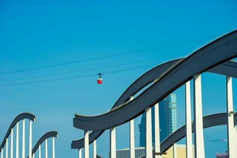 Barca waves and cable Stock Photos