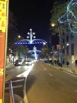 Barcellona a natale Stock Photos