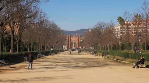 Barcelona-Arc de Triomf Stock Footage 124699732