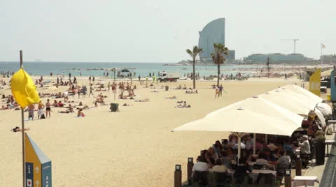 Barcelona beach Video stock 25325183