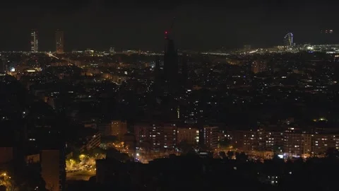 Barcelona blackout Stock Footage 309148269