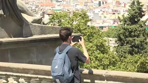 Barcelona braces for another day of intense heat before weekend cooldown, Barcel Stock Footage 342254881