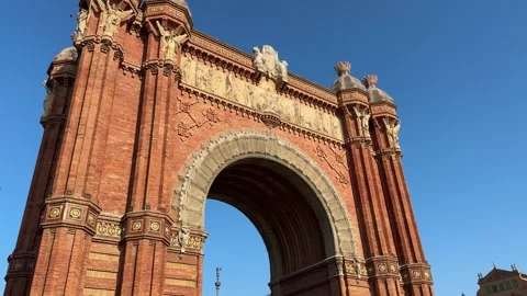 Barcelona Brick Arch Stock Footage 325745766