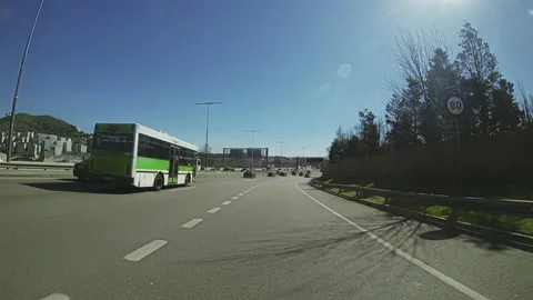 Barcelona cameracar Video stock 132326724