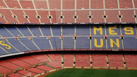Barcelona, Camp Nou stadium Stock Footage