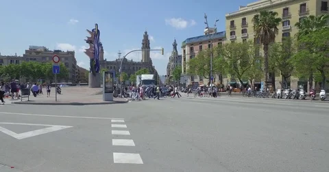 Barcelona City Stock Footage 72937703