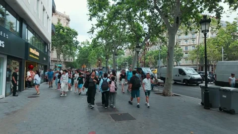 Barcelona City in Spain Stock Footage 327765385
