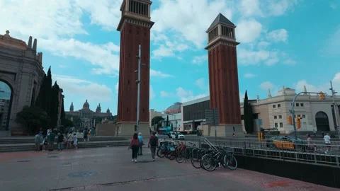Barcelona City in Spain Stock Footage 327768327